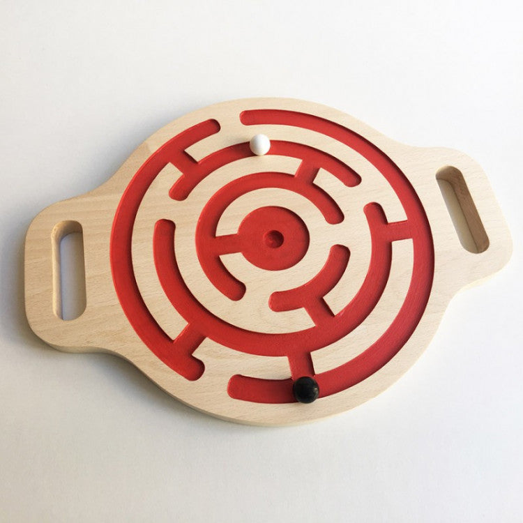 Labyrinthe billes - Jeu équil. en bois