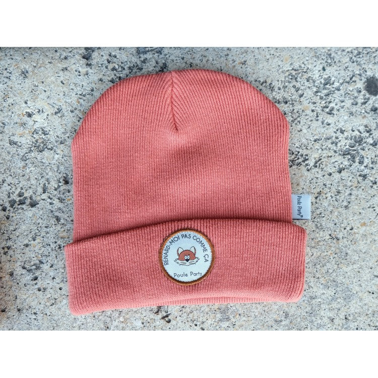 Bonnet en coton bio "Renard-moi pas comme ça"