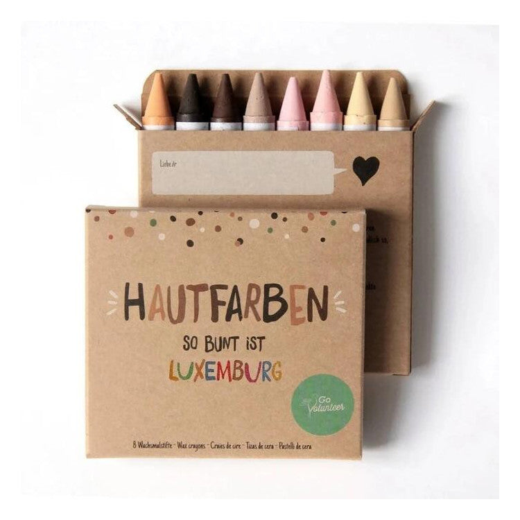 Boîte de 8 pastels couleurs de peau
