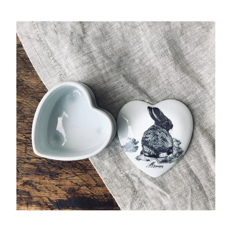Petite boîte en porcelaine - Lapin