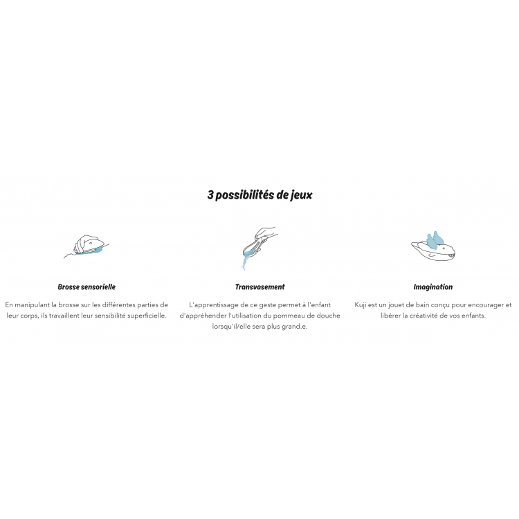 Jeu de bain éco-responsable - Baleine KUJI
