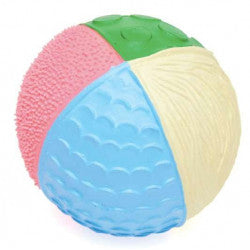 Balle textur&eacute;e pastel caoutchouc naturel
